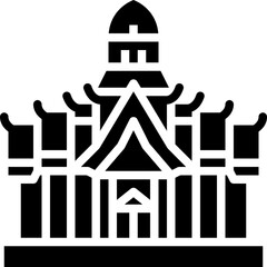 wat phra kaew solid icon
