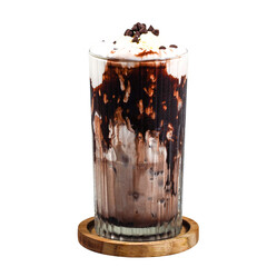 Choco Chip Fudge Float
Indulgent chocolate drink with vanilla ice cream, rich fudge drizzle, and...
