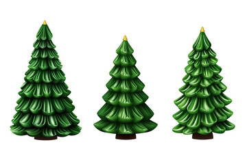 Obraz premium pine tree illustration isolated on white 