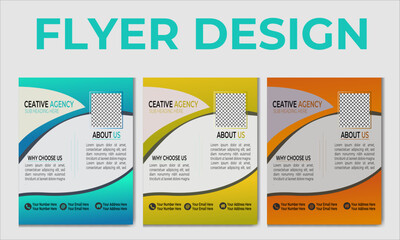 Creative flyer design, Corporate modern business flyer design, Creative marketing solution flyer design ,A4 size flyer design