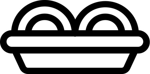 Dish rack icon in trendy flat icon