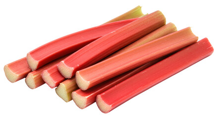 Obraz premium Isolated Rhubarb Stalks
