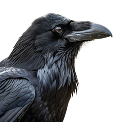 close up of a black raven