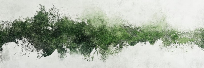 Abstract Green Watercolor Wash - Abstract green watercolor paint splatter on white background. Perfect for design projects