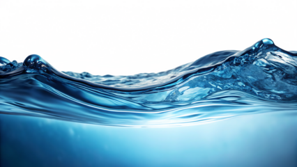 water splash isolated on white background PNG. GENERATIVE AI