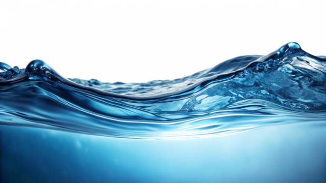 water splash isolated on white background PNG. GENERATIVE AI