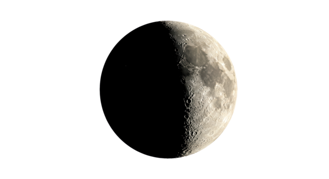 Isolated Half Moon