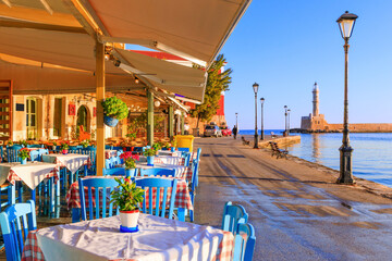 Crete, Greece. Old Venetian Port of Chania.