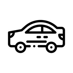 sedan line icon