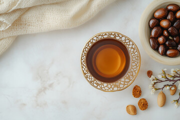 Close-Up Orange Liquid in Decorative Bowl