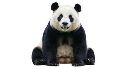 Isolated Panda Bear Sitting © Sophia