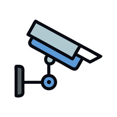 Security Camera for Surveillance Icon Design