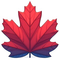 Red Maple Leaf Graphic