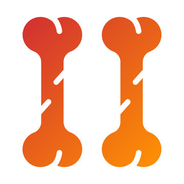 Vector Design Bone Icon Style
