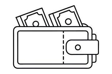 Wallet with Banknote Essential Accessory for Cash Management