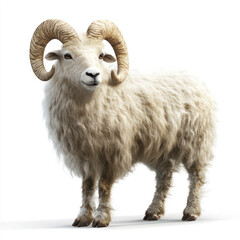 Fototapeta premium sheep isolated on white background