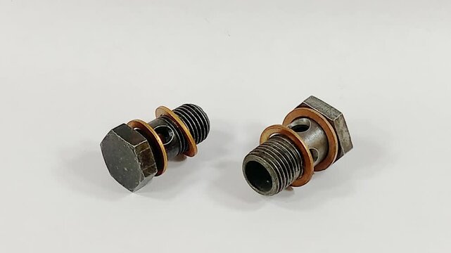 Banjo bolts with copper seal rings