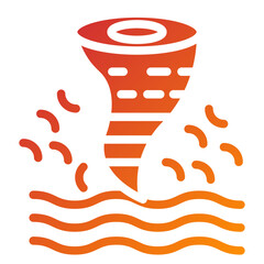 Fototapeta premium Typhoon Icon Style