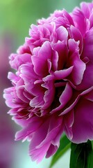 Obraz premium Beautiful peony flower in vibrant bloom outdoors