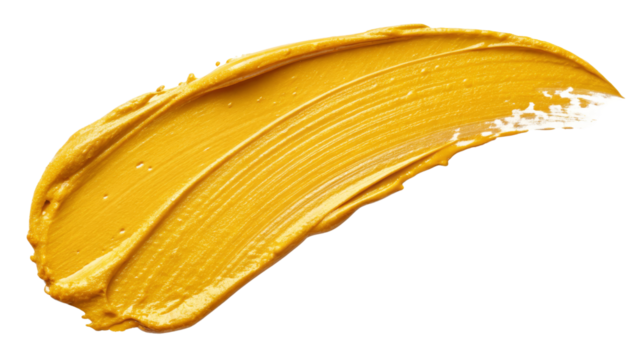 Golden Yellow Paint Swatch, Abstract Texture, Isolated on Transparent Background, Gold, Mustard, paint swatch, texture, abstract