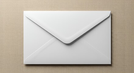 Envelope closed, clean top view