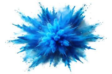 bright blue holi paint color powder festival explo  white background.png