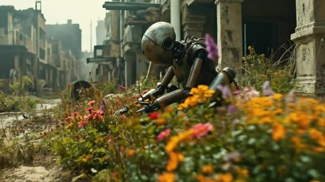 The Last Bloom: A Robot's Connection to Nature