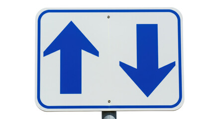 Isolated Directional Arrows Sign