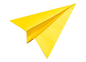 Yellow paper plane