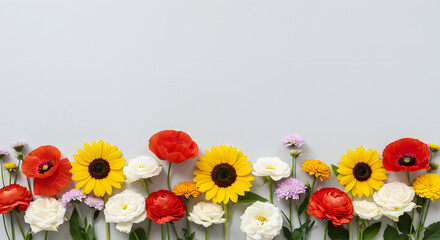 Obraz premium Flower Border| Flowers Border| Flower Background| Flower Flowers| Border Background| Mothers Day Background