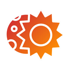 Lunar Eclipse Icon Style