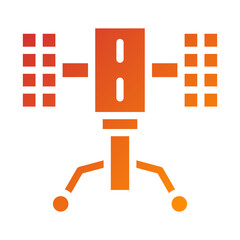 Hubble Telescope Icon Style