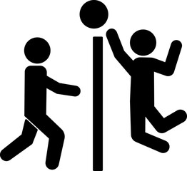 Dancing People Vector Icon Stock Illustration