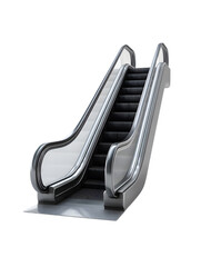 Modern Escalator on Transparent Background