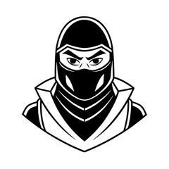 ninja black and white © MdRidoy
