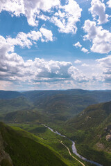 Obraz premium Landscape of a national park in Quebec