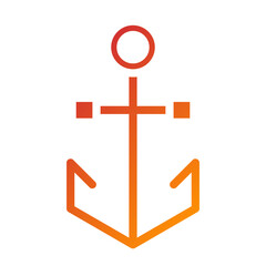 Ship Anchor Icon Style