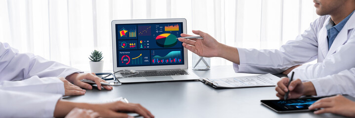 Business data dashboard provide brisk business intelligence analytic for marketing strategy planning