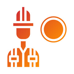 Oil Worker Icon Style