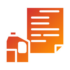 Oil Data Report Icon Style