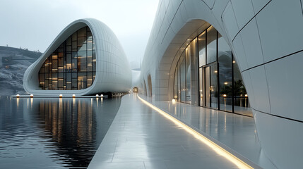 neo-futurist museum exterior