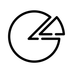 pie chart line icon