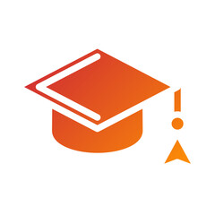 Graduate Hat Icon Style