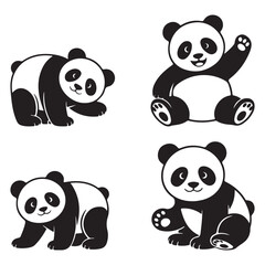 Fototapeta premium panda silhouette