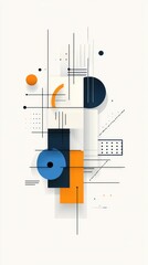 Abstract geometric composition
