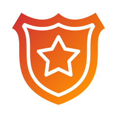 Police Badge Icon Style