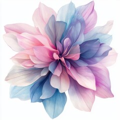 Fototapeta premium Delicate Multicolored Flower Petals in Soft Pastel Hues for Artistic and Creative Backgrounds