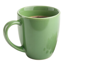 green coffee cup, coffee cup, tea cup on transparent background 