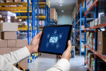 Business person navigates B2B landscape, harness technology to enhance business-to-business...