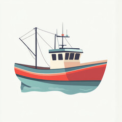 Fototapeta premium fishing boat in the sea